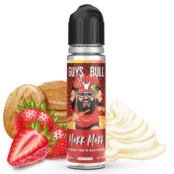 Crazy Tarte aux Fraise Mukk Mukk 50ml + booster 3mg