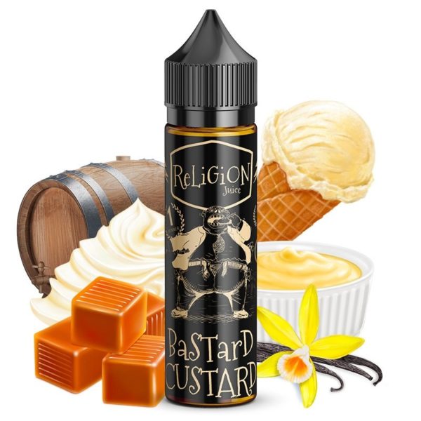 Découvrez le e-liquide Bastard Custard Religion Juice