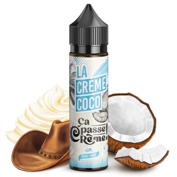 Découvrez le e-liquide La crême coco - ça passe crême 50ml - Monsieurvapo