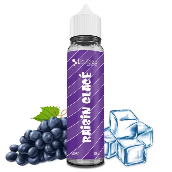 Découvrez le e-liquide Raisin glacé Liquideo - 50ml - Monsieurvapo