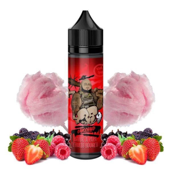 Découvrez le e-liquide Barbe a papa Fruits Rouges - Cabochard 50ml