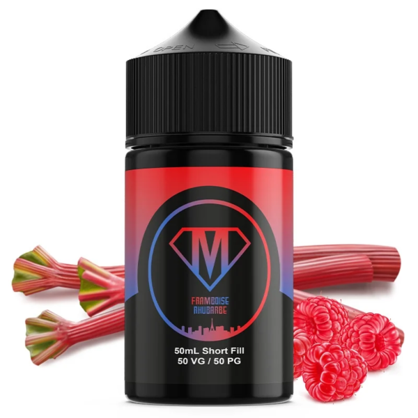 Découvrez le e-liquide Framboise Rhubarbe Super Mukk - 50 ml