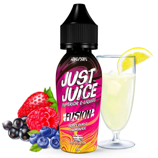 Découvrez le e-liquide Lemonade & Berry Burst Just Juice - 50 ml