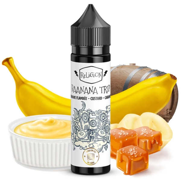 Découvrez le e-liquide Baanana Trip Religion Juice 50 ml - Monsieurvapo