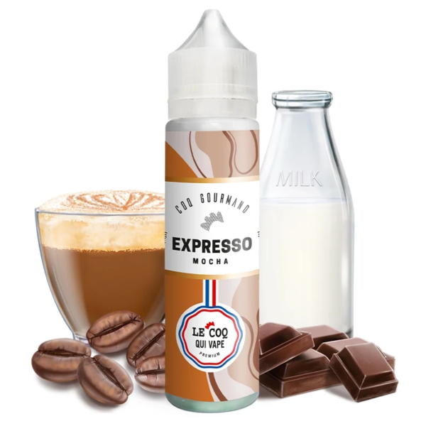 Découvrez le e-liquide Expresso Mocha Le Coq Qui Vape 50 ml - Monsieurvapo