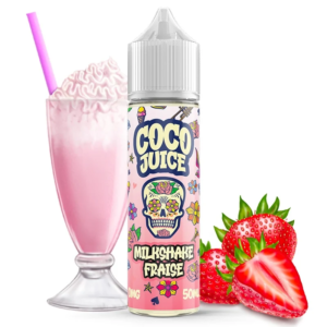 Milkshake fraise Coco Juice - 50 ml chez Monsieurvapo